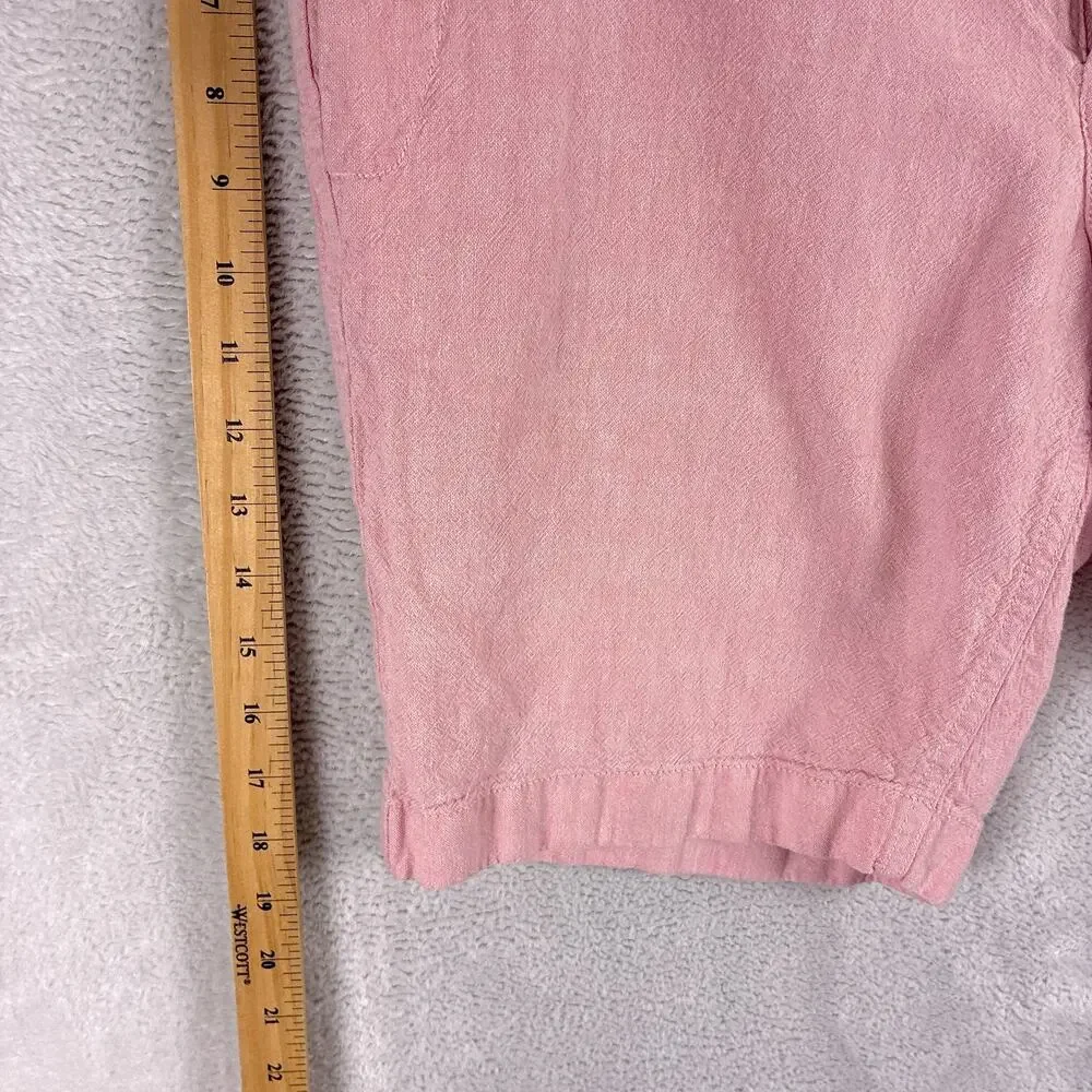 J.Crew Shorts Mens 31 (32) Pink Linen Blend Preppy Beach Hamptons Summer Luxury